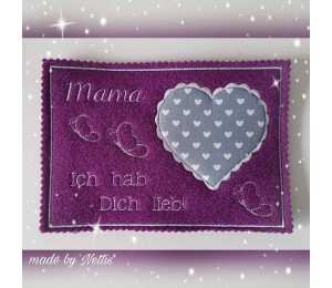 ITH Mug Rug - Mama